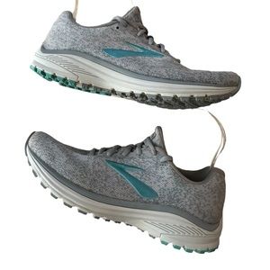 Brooks Gray and Teal Athletic Shoes